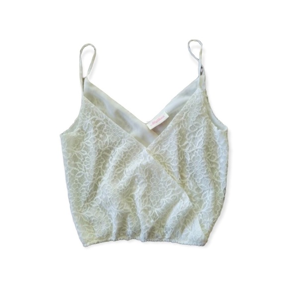 Alythea crop top cream SMALL spaghetti straps - Picture 1 of 5